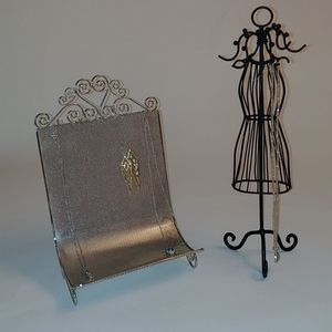 Silver Tone Jewelry Holder